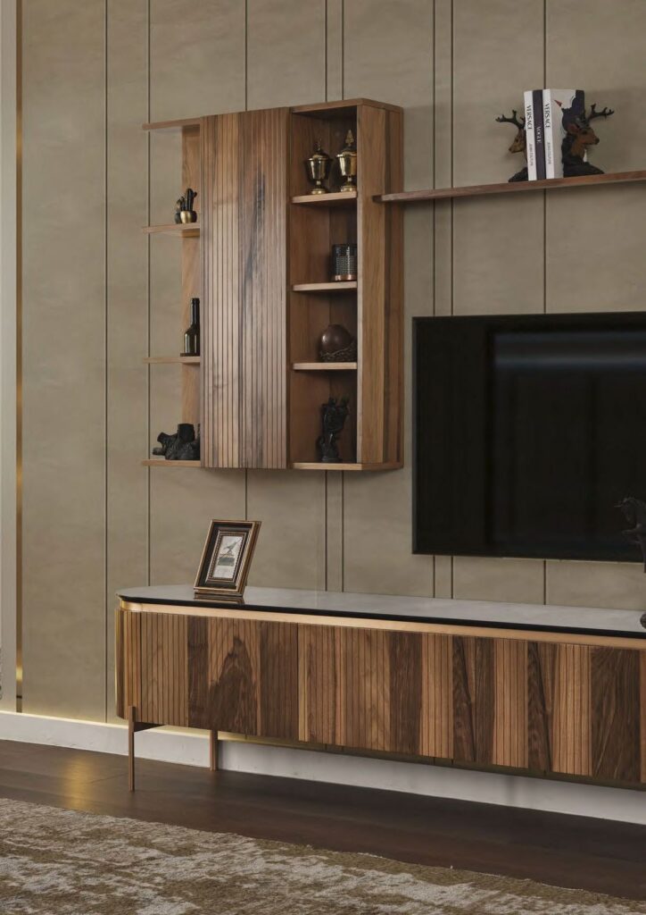 TESLA WALNUT TV UNIT