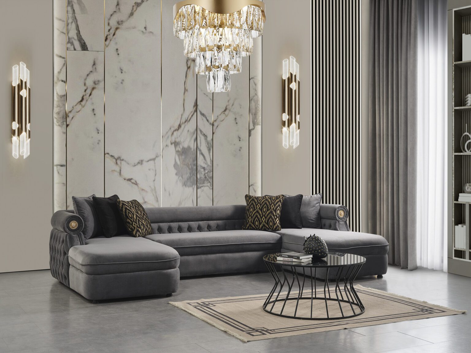 BROOKLYN SECTIONAL GRAY